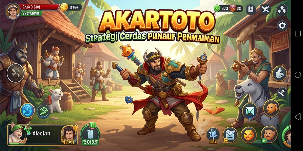 Gameplay menegangkan dalam AKARTOTO dengan taktik strategis yang mendebarkan.
