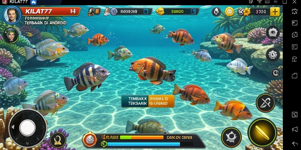 Gameplay KILAT77 yang seru saat menembak ikan.