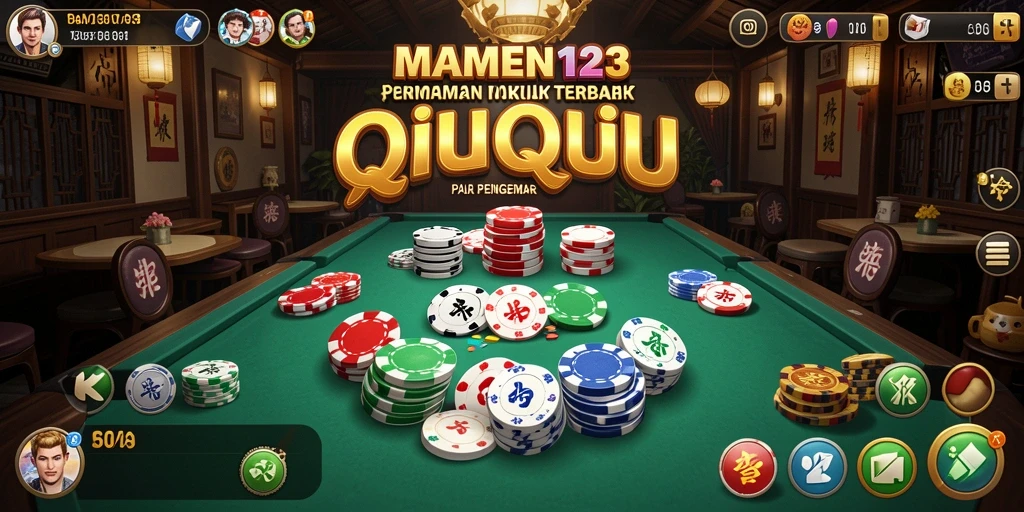 Gameplay QiuQiu yang seru dan kompetitif dalam MAMEN123.